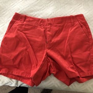 Red J crew shorts size 4